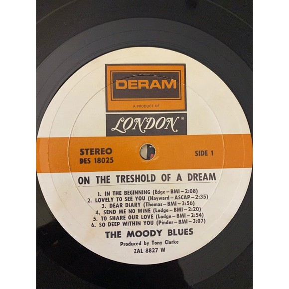 Moody Blues On The Threshold Of a Dream 1969 LP + Booklet DES 18025 VG Vinyl - Picture 8 of 10